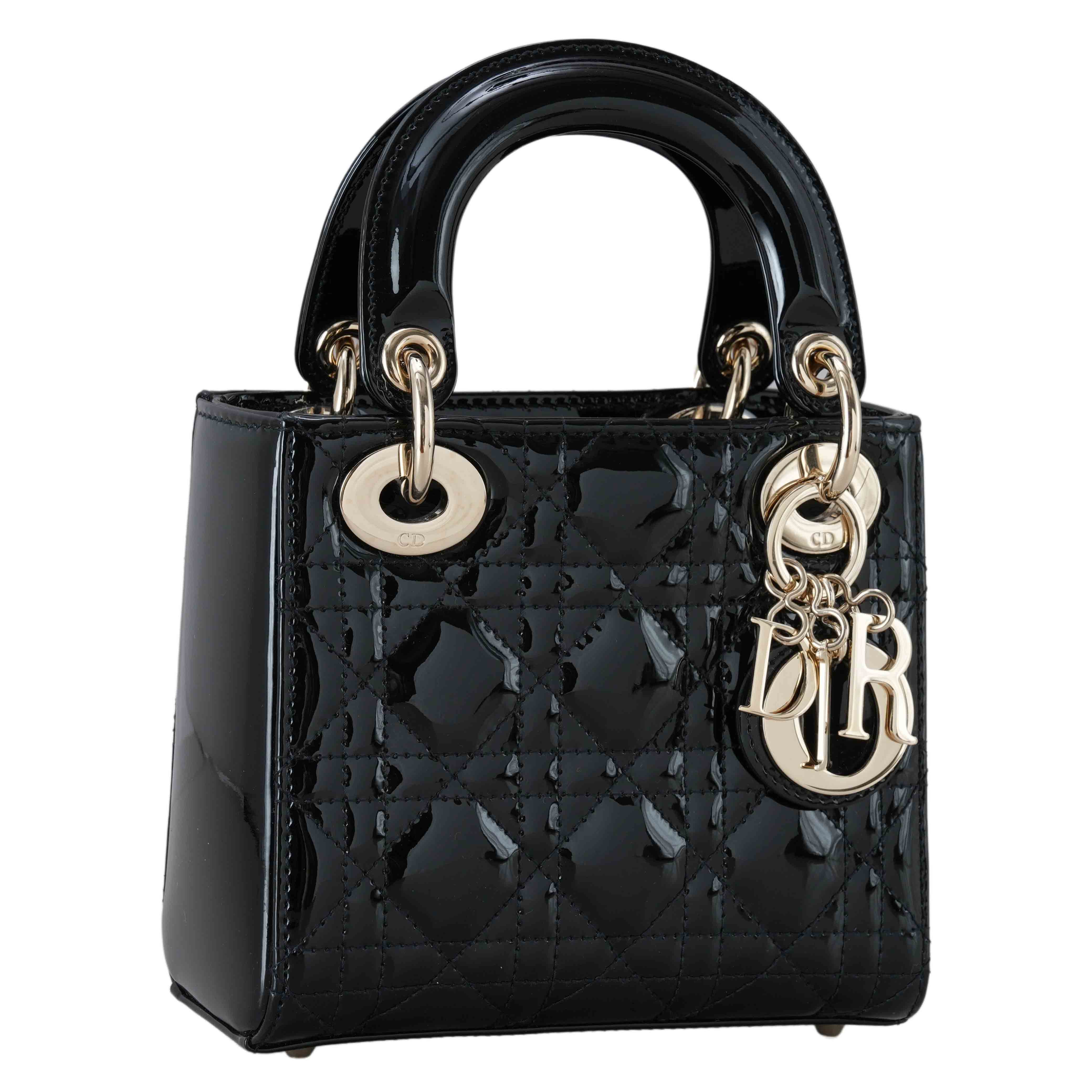 CHRISTIAN DIOR(USED)크리스찬디올 레이디디올 페이던트 미니백